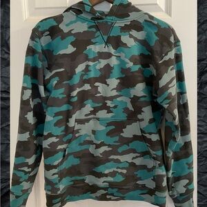 Lululemon All Yours Hoodie Fleece Heritage 365 Camo Tidewater Teal Multi Size 6